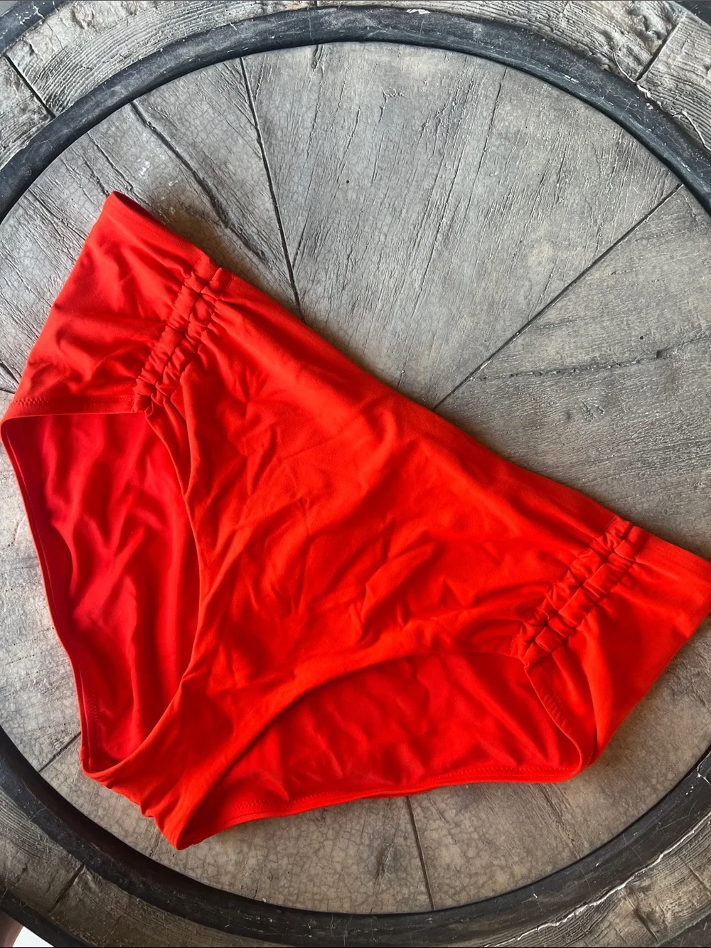CALIA by Carrie Underwood Red High-Waist Swim Bottoms